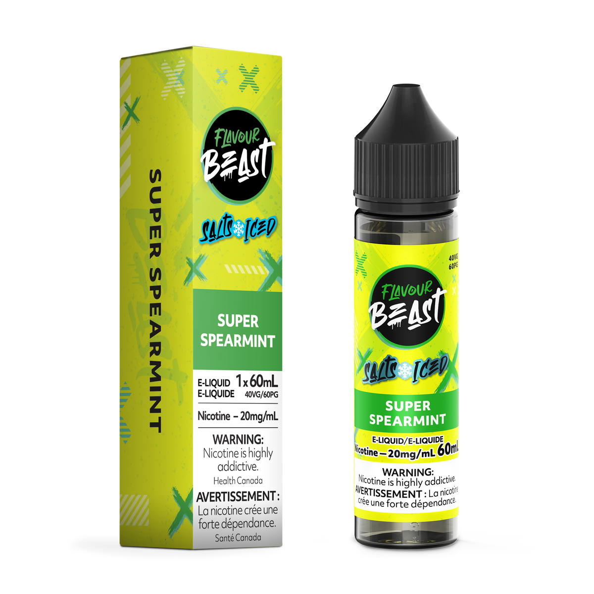 Flavour Beast E-liquid - Super Spearmint Iced 20mg/60ml (Provincial)
