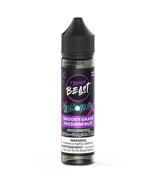 Flavour Beast E-Liquid – Groovy Grape Passionfruit Iced 20mg/60ml (Provincial)