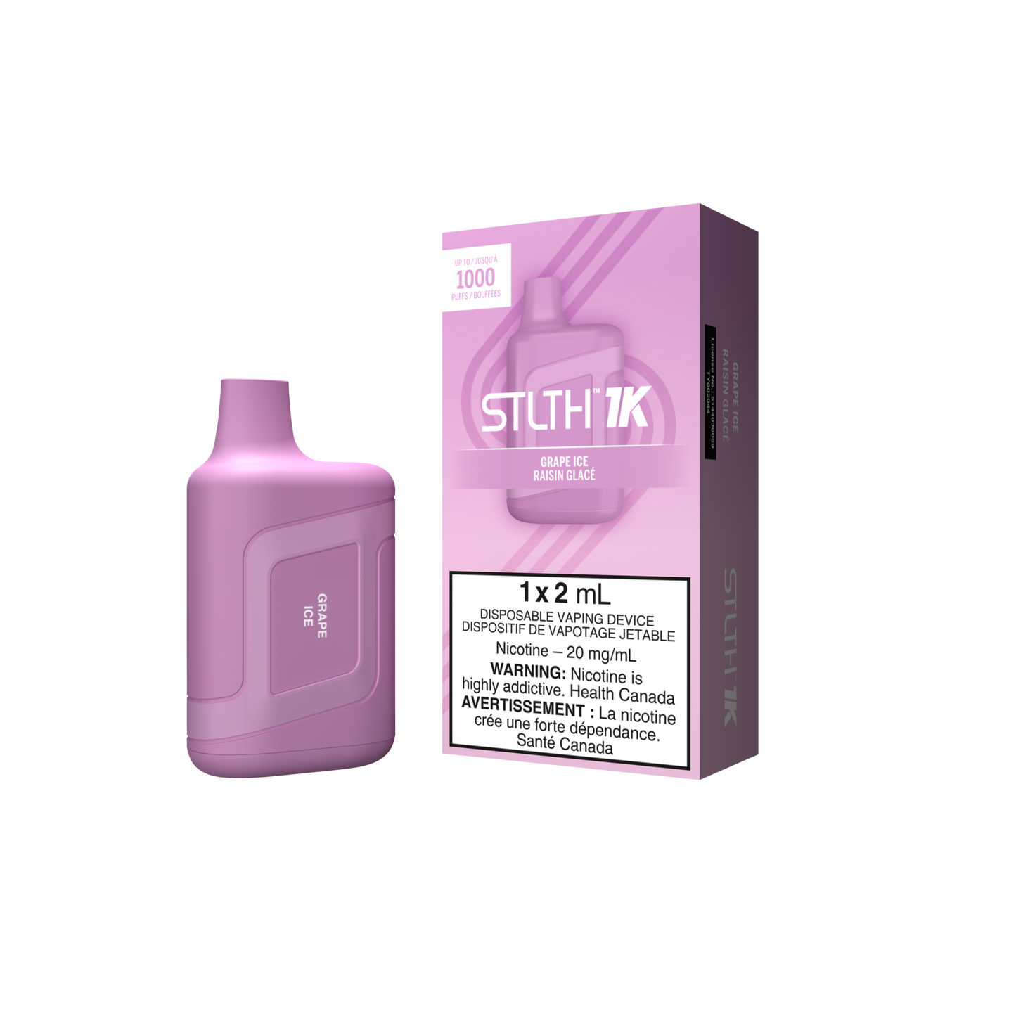 Stlth 1k Grape Ice 20mg/mL disposable(Provincial)
