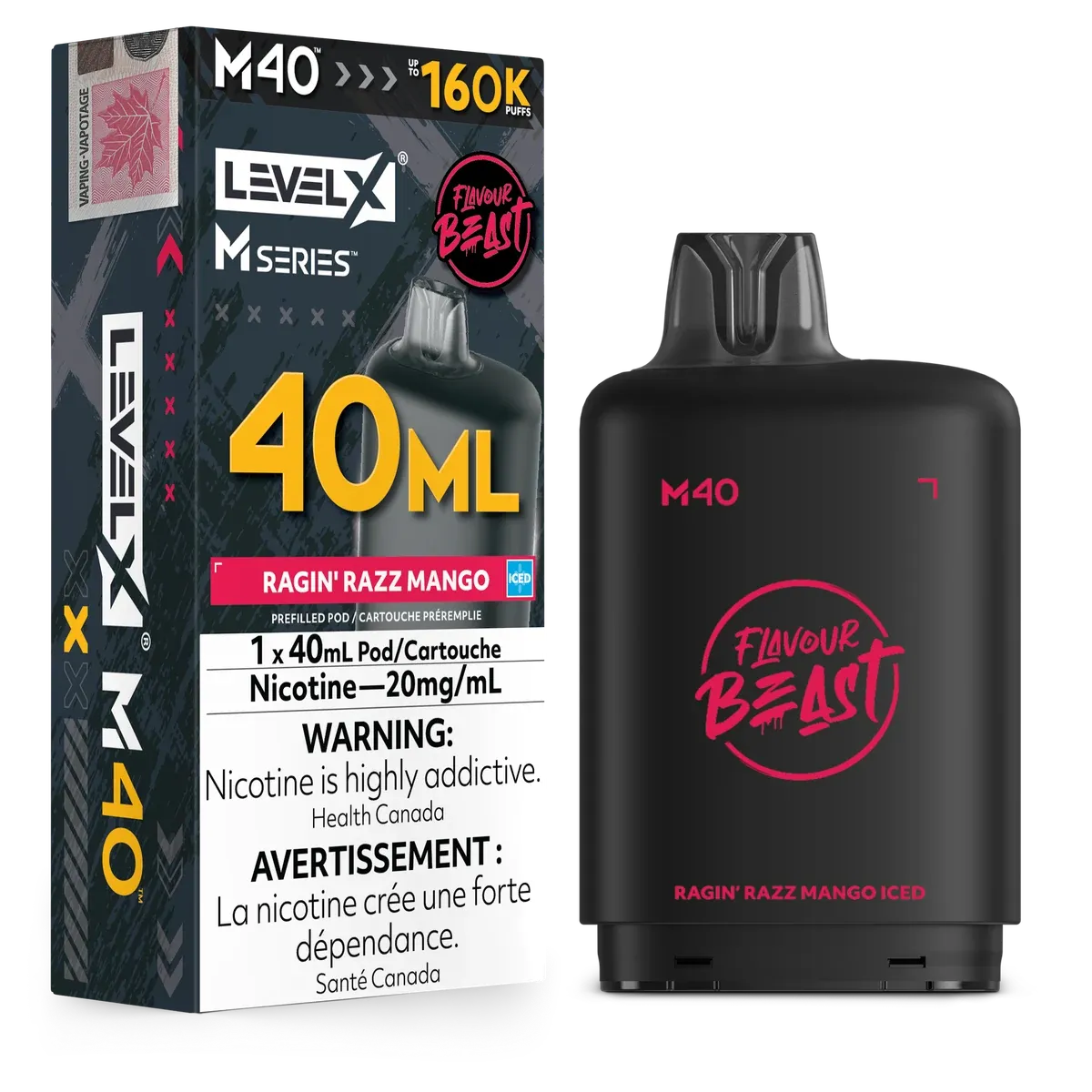 Level X M series pod 160k Provincial (blue raspberry cherry)