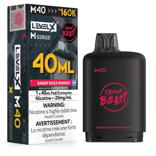 Level X M series pod 160k 20mg Blue raspberry cherry Disposable (Provincial)