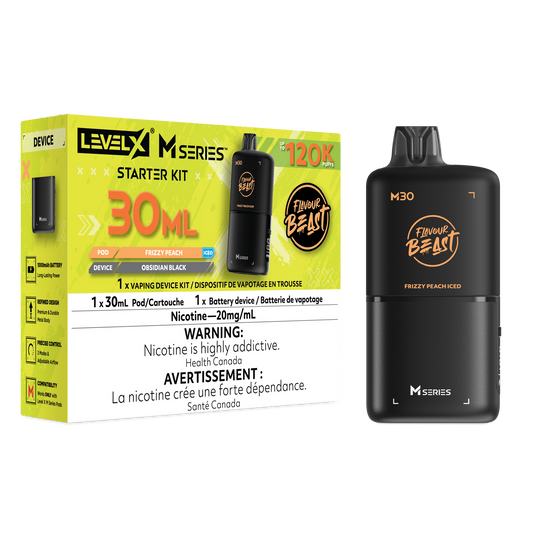 Level X M series starter kit 120k 20mg Frizzy peach iced Disposable (Provincial)