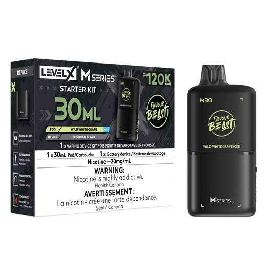 Level X m series starter kits 120k 20mg Wild white grape iced Disposable (Provincial)
