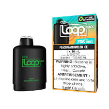 Stlth Loop Max Pod 70k Peach Watermelon Ice 20mg/30ml (Provincial)