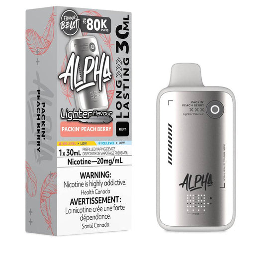 Flavour Beast Alpha Lighter Packin Peach Berry 80k 20mg/ml Disposable (Provincial)
