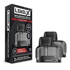 LevelX Refillable Dual Coil Pod and device Kit 0.6/1.2 ohm 5.5mL 2/pack