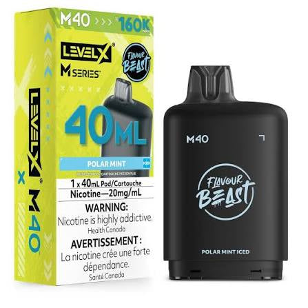Level X M series pod 160k 20mg Polar mint Iced Disposable (Provincial)