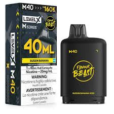 Level X M series pod 160k 20mg Bussin Banana Iced Disposable (Provincial)
