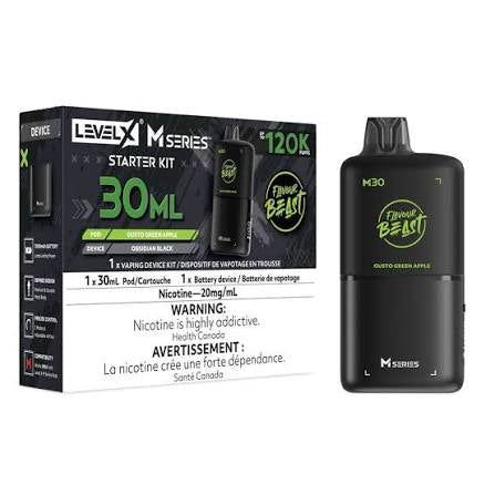 Level X M series starter kit 120k 20mg Gusto Green Apple Disposable (Provincial)