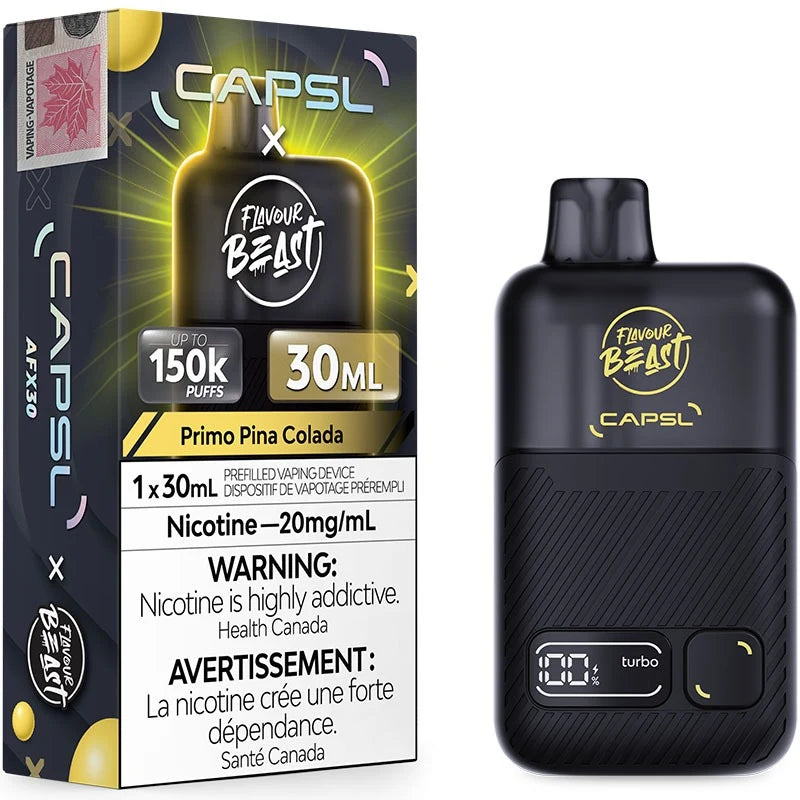 Capsl x Flavour Beast 150k Primo Pina Colada Iced 20mg/30ml Disposable (Provincial)