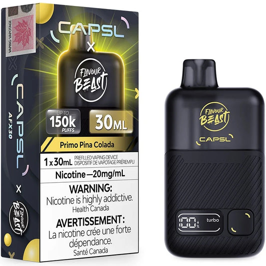 Capsl x Flavour Beast 150k Primo Pina Colada Iced 20mg/30ml Disposable (Provincial)
