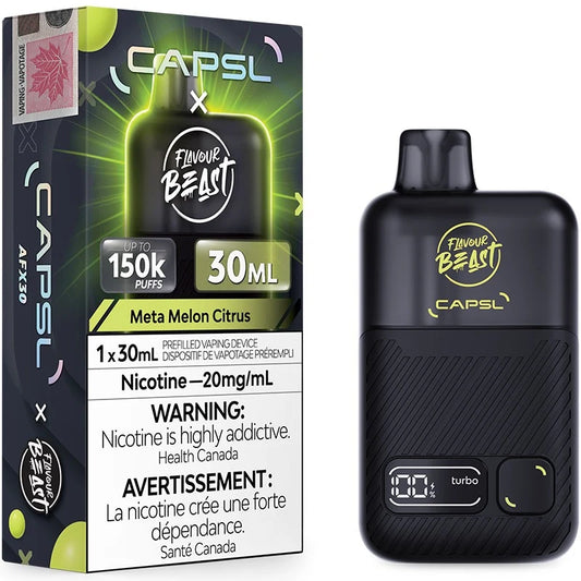 Capsl x Flavour Beast 150k Meta Melon Citrus Iced 20mg/30ml Disposable (Provincial)