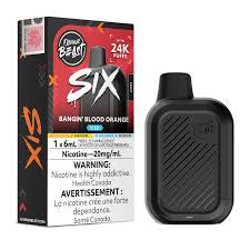 Flavour Beast SIX 24k Bangin Blood Orange Iced 20mg/ml Disposable (Provincial)