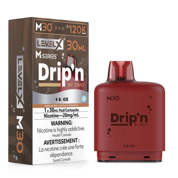 Drip’n Levelx M Series Pod 120k R.B Ice 20mg/30ml (Provincial)