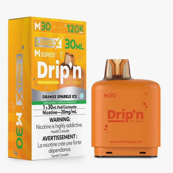 Drip’n Levelx M Series Pod 120k Orange Sparkle Ice 20mg/30ml (Provincial)