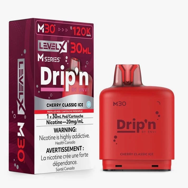Drip’n Levelx M Series Pod 120k Cherry Classic Ice 20mg/30ml (Provincial)