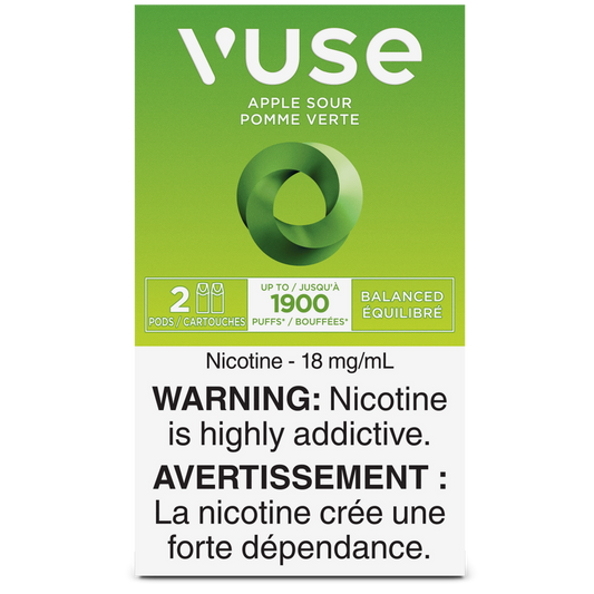 Vuse epod apple sour 18mg/ml x2