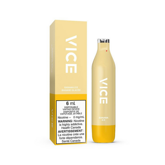 Vice 2500 Banana Ice 0mg/mL Disposable (Provincial )