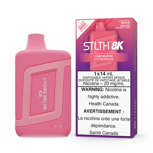 Stlth 8k Lychee melon ice 20mg/mL disposable