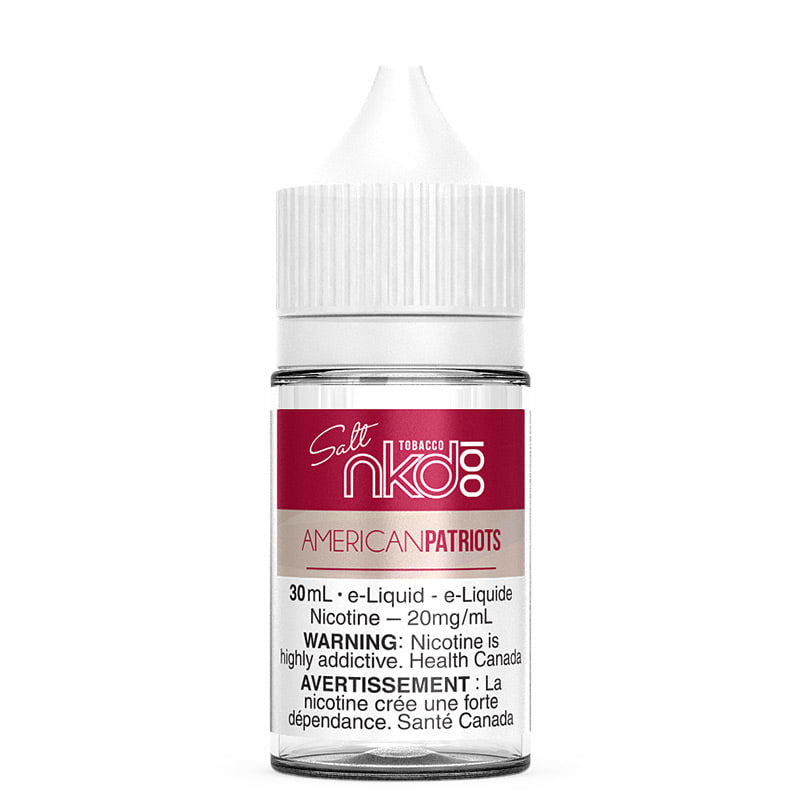 Naked 100 e-liquid American patriots tobacco 0.1mg 30ml