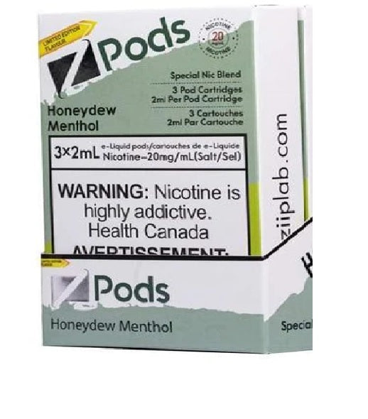 Zpods Honeydew menthol 20mg