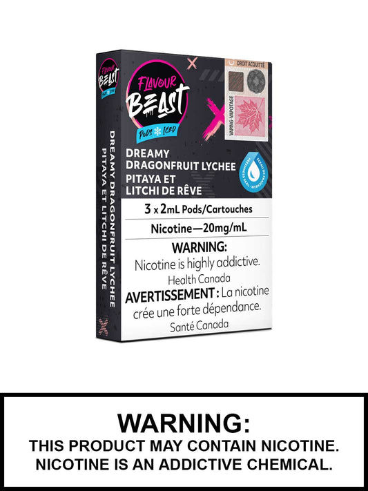 Flavour beast dreamy dragonfruit lychee iced 20mg/mL pods