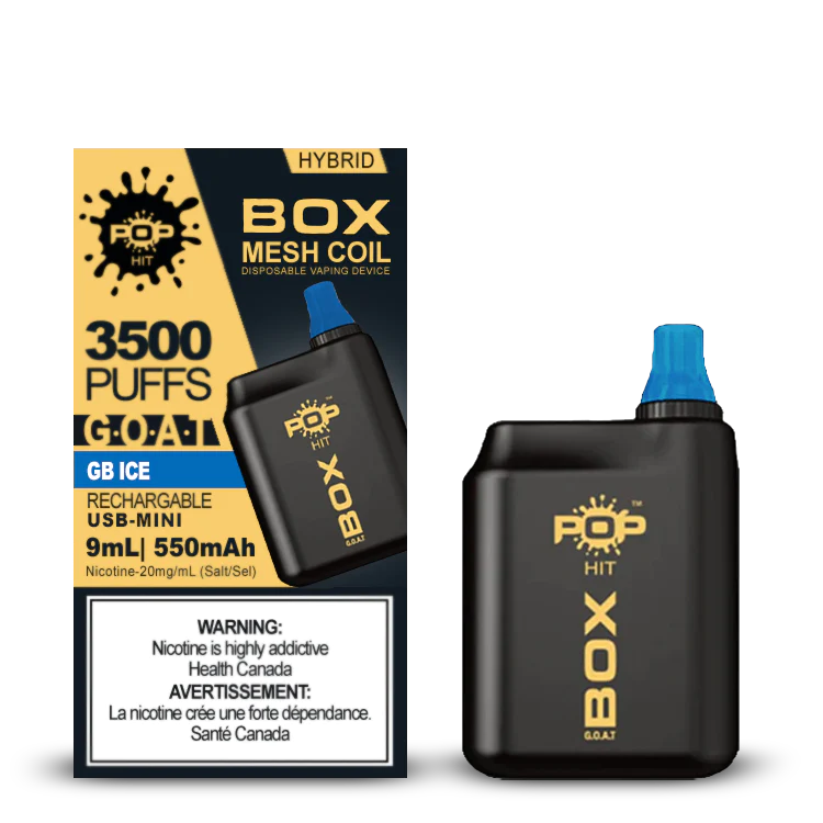 Pop Hit Box Mesh Coil GB Ice 20mg/ml Disposable