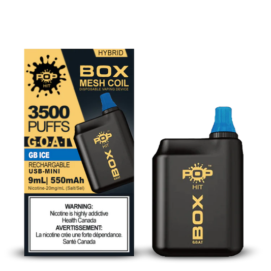 Pop hit Box mesh coil GB ice disposable