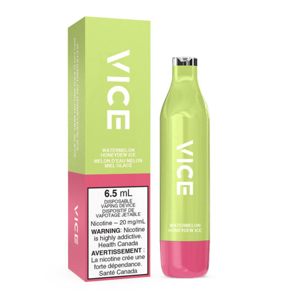 Vice 2500 watermelon honeydew ice 20mg/mL disposable