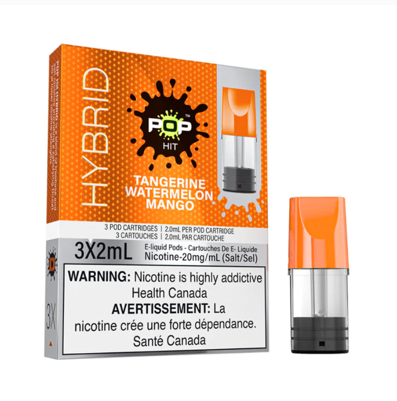 Pop hit tangerine watermelon mango pods 20mg