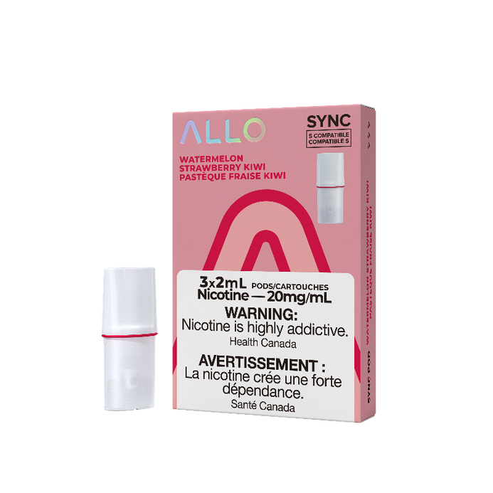 Allo sync watermelon strawberry kiwi 20mg/mL pods