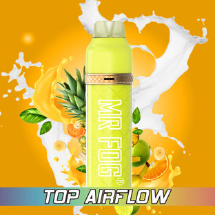 Mr fog max air 2500 banana tropical whip 20mg/mL disposable