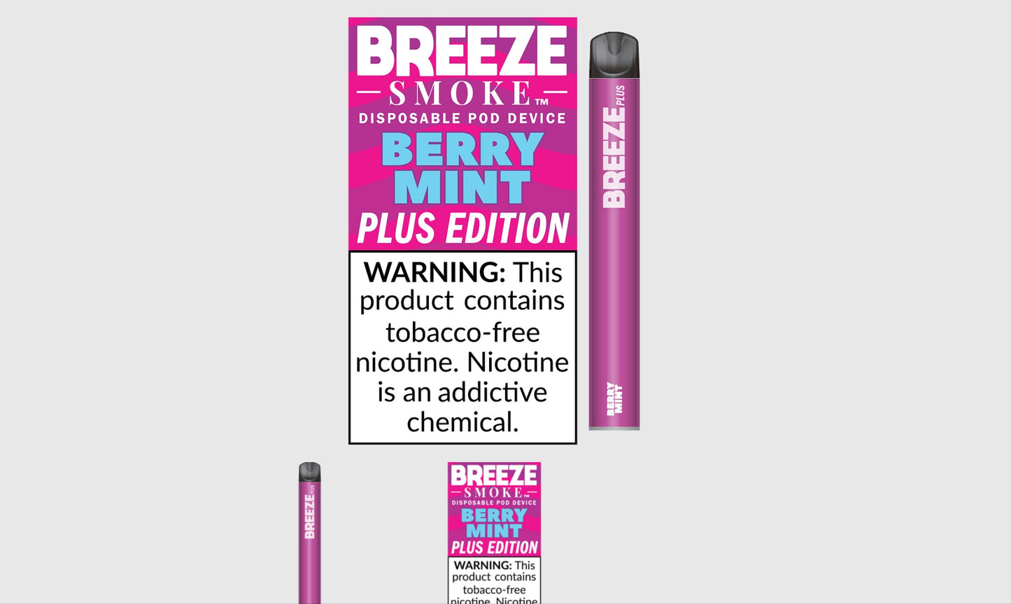 Breeze smoke berry mint 20mg/mL disposable