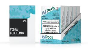 Zpods vodka blue lemon 20mg