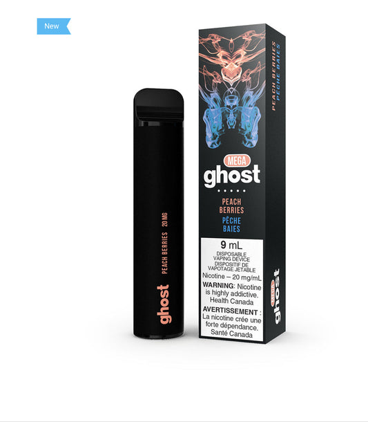 Ghost Mega Peach Berries 20mg/mL Disposable (Provincial)