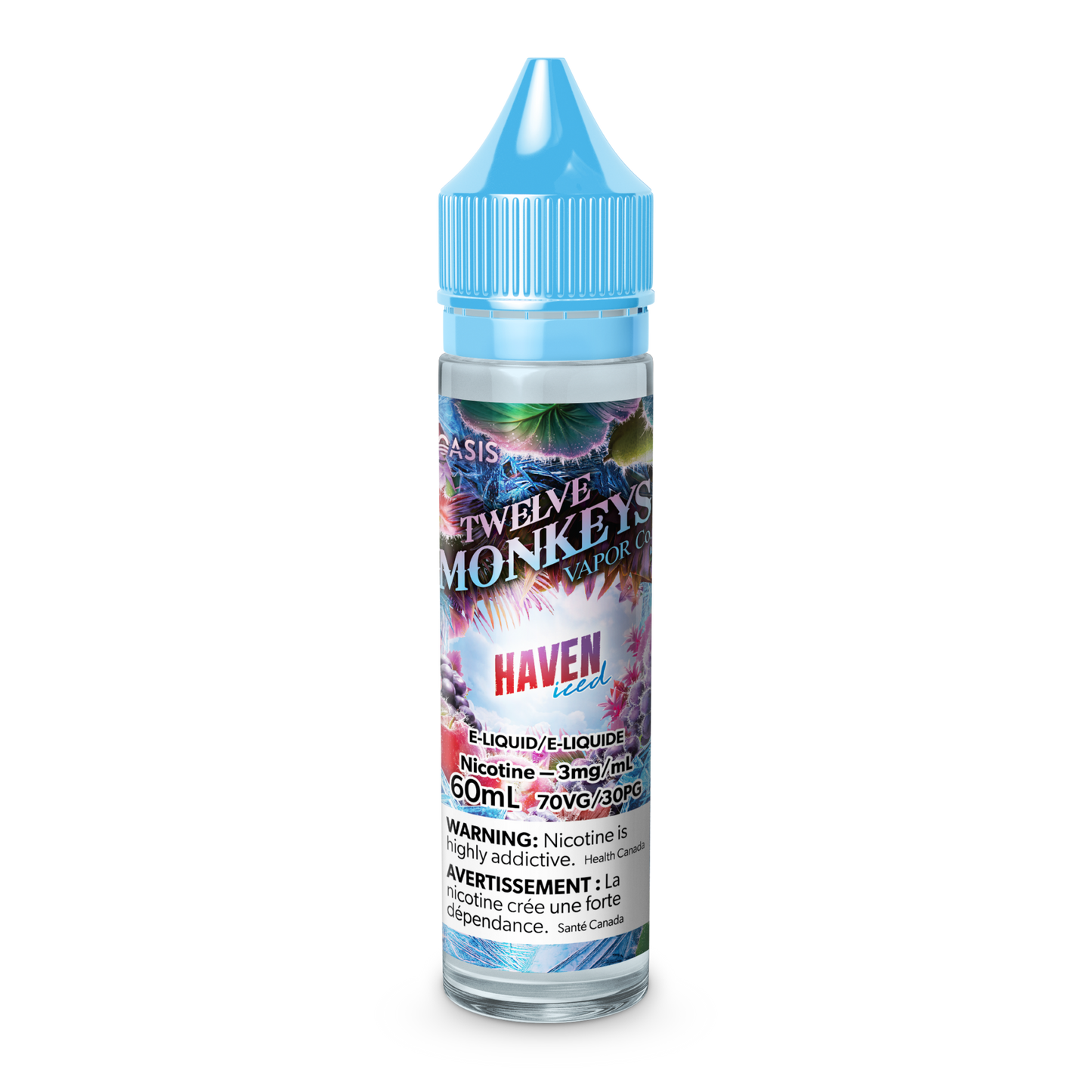 Twelve monkeys ice age haven nicotine free 60mL