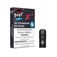 Flavour beast sic strawberry ice 20mg/mL pods