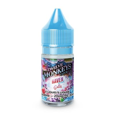 Twelve monkeys e-liquid Ice Age Haven iced salts 20mg/ml 30mL