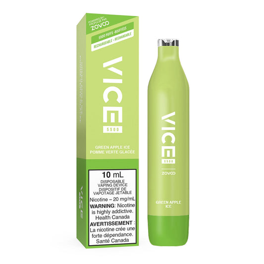 Vice 5500 green apple ice 20mg/ml disposable
