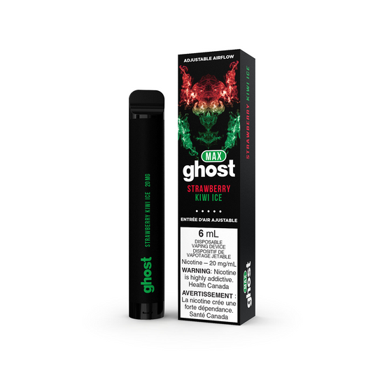 Ghost max strawberry kiwi ice 20mg/mL disposable (Provincial)