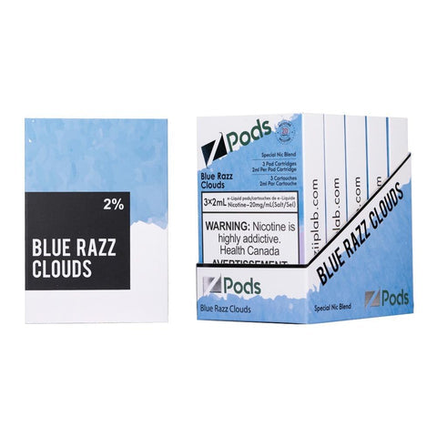 Zpods blue razz clouds 20mg