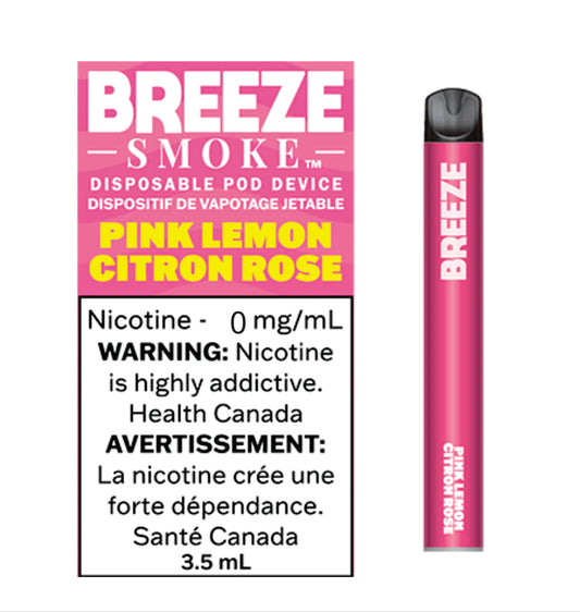 Breeze smoke pink lemon 20mg disposable