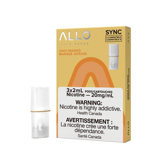 Allo sync juicy mango 20mg/mL pods