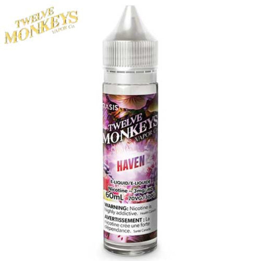 Twelve monkeys e liquid haven 3mg/mL 60mL