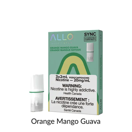 Allo sync orange mango guava 20mg/mL pods