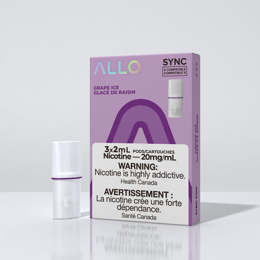 Allo sync grape ice 20mg/mL pods