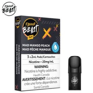 Flavour beast mad mango peach 20mg/mL pods