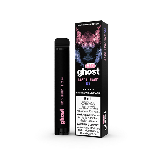 Ghost Max Razz Currant Ice 20mg/mL Disposable (Provincial)