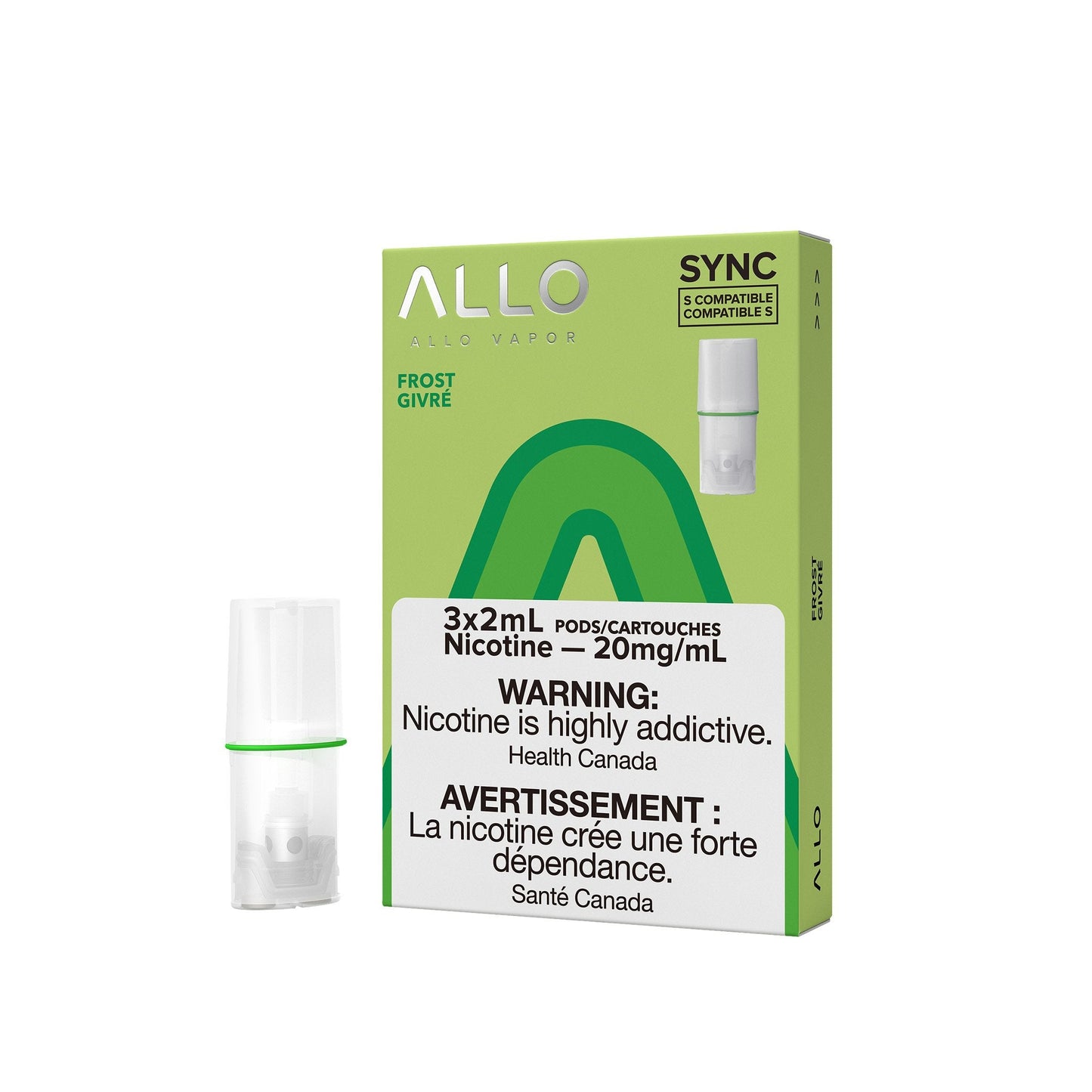 Allo sync frost 20mg/mL pods