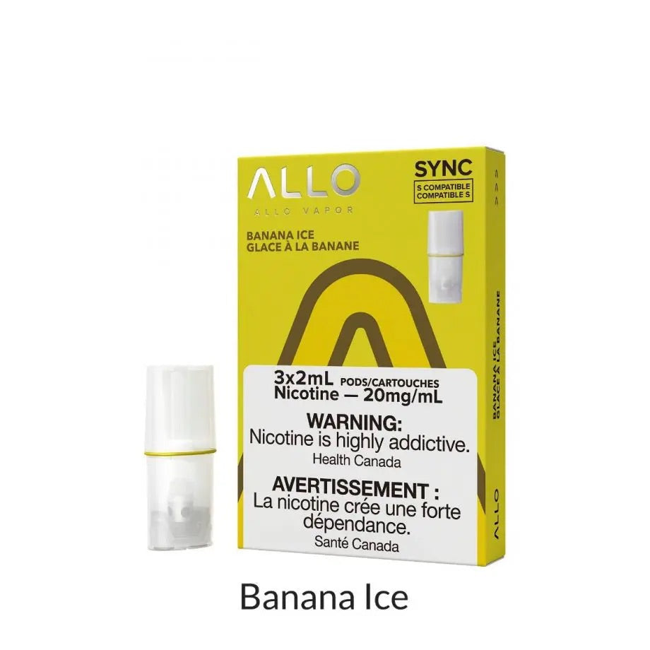 Allo sync hit banana ice 20mg/mL pods